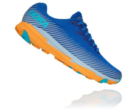 Hoka One One Torrent 2 Moški Trail Tekaški Čevlji Modra / Oranžna SI-980547C